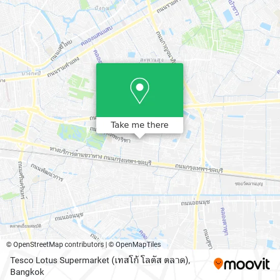 Tesco Lotus Supermarket (เทสโก้ โลตัส ตลาด) map