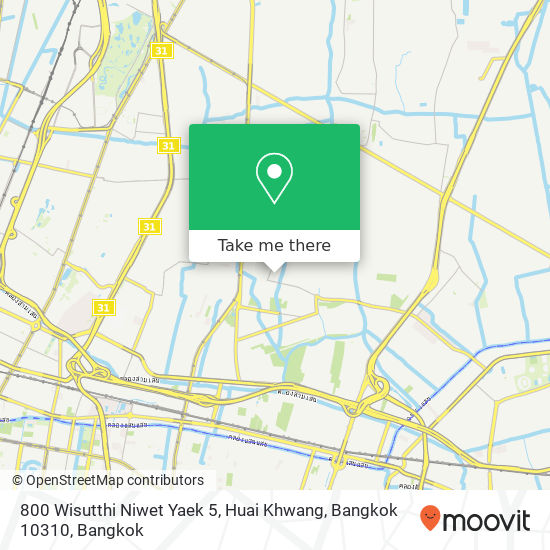 800 Wisutthi Niwet Yaek 5, Huai Khwang, Bangkok 10310 map