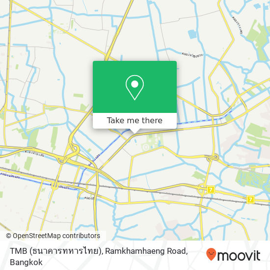 TMB (ธนาคารทหารไทย), Ramkhamhaeng Road map