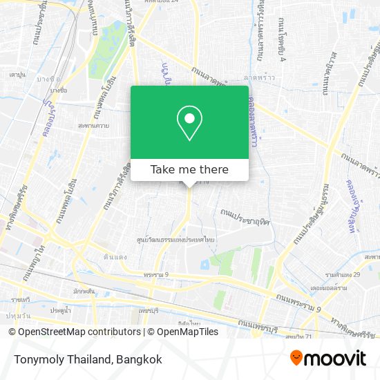 Tonymoly Thailand map