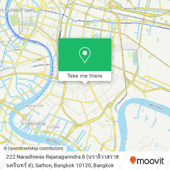 222 Naradhiwas Rajanagarindra 8 (นราธิวาสราชนครินทร์ 8), Sathon, Bangkok 10120 map