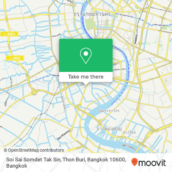 Soi Sai Somdet Tak Sin, Thon Buri, Bangkok 10600 map