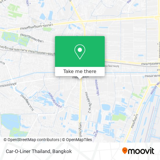 Car-O-Liner Thailand map