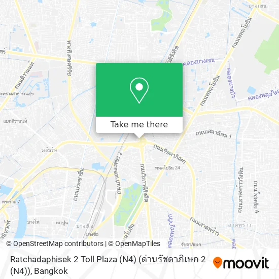 Ratchadaphisek 2 Toll Plaza (N4) (ด่านรัชดาภิเษก 2 (N4)) map