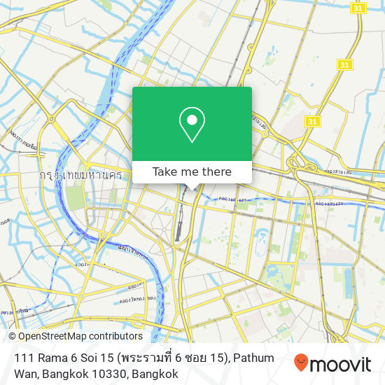 111 Rama 6 Soi 15 (พระรามที่ 6 ซอย 15), Pathum Wan, Bangkok 10330 map