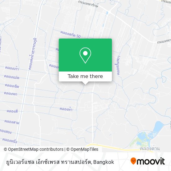 ยูนิเวอร์แซล เอ็กซ์เพรส ทรานสปอร์ต map
