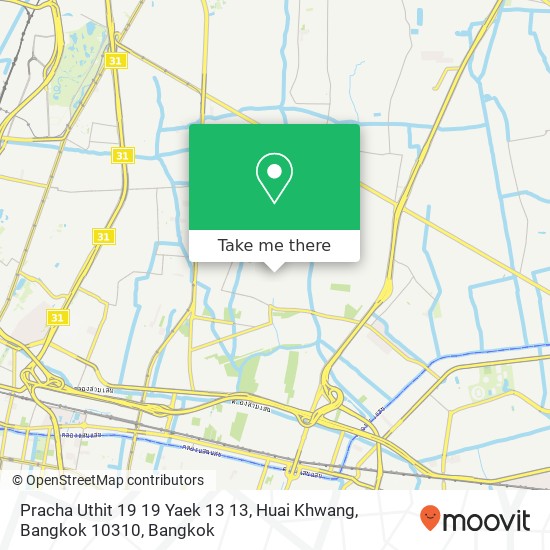 Pracha Uthit 19 19 Yaek 13 13, Huai Khwang, Bangkok 10310 map