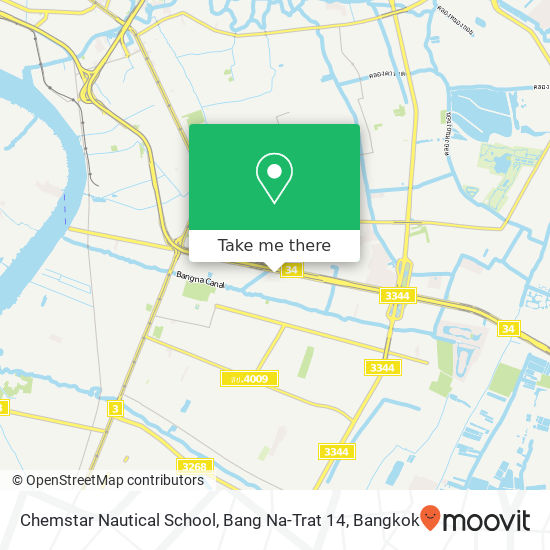 Chemstar Nautical School, Bang Na-Trat 14 map