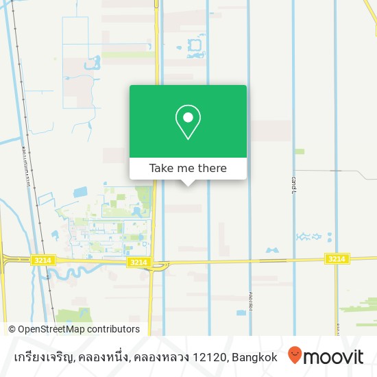 เกรียงเจริญ, คลองหนึ่ง, คลองหลวง 12120 map