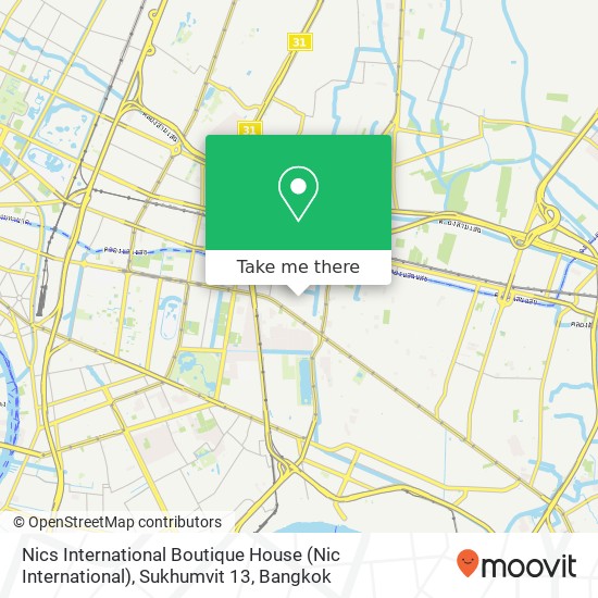 Nics International Boutique House (Nic International), Sukhumvit 13 map