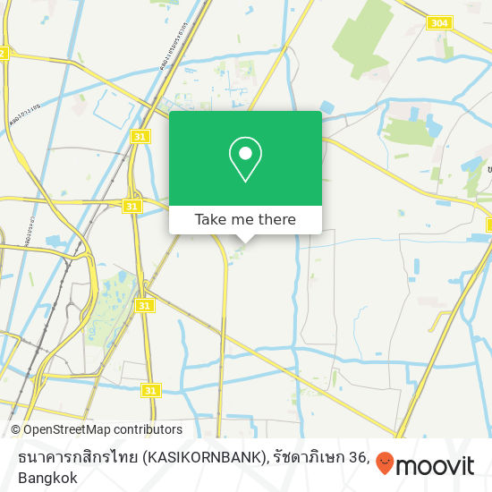 ธนาคารกสิกรไทย (KASIKORNBANK), รัชดาภิเษก 36 map