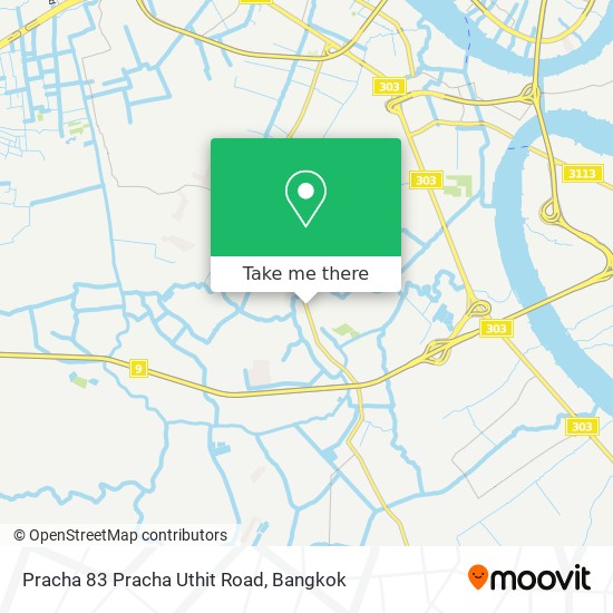 Pracha 83 Pracha Uthit Road map