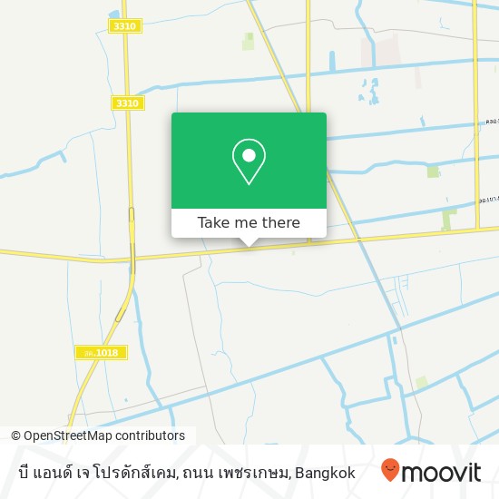 บี แอนด์ เจ โปรดักส์เคม, ถนน เพชรเกษม map