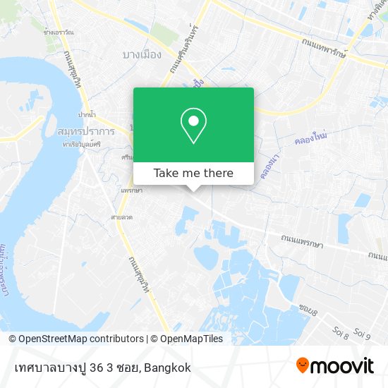 เทศบาลบางปู 36 3 ซอย map