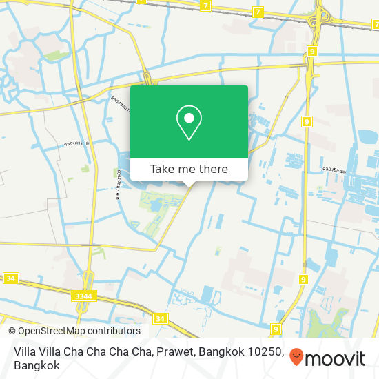 Villa Villa Cha Cha Cha Cha, Prawet, Bangkok 10250 map
