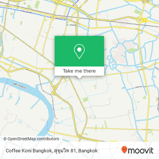 Coffee Koni Bangkok, สุขุมวิท 81 map