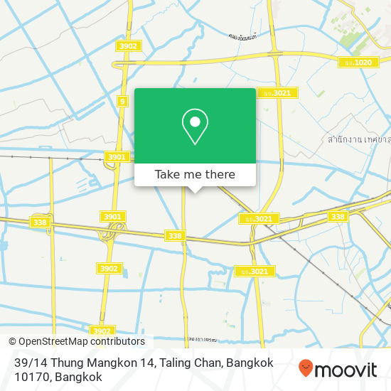 39 / 14 Thung Mangkon 14, Taling Chan, Bangkok 10170 map