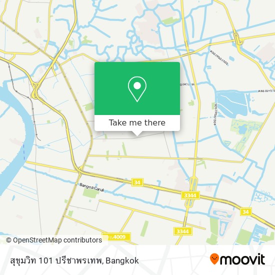 สุขุมวิท 101 ปรีชาพรเทพ map