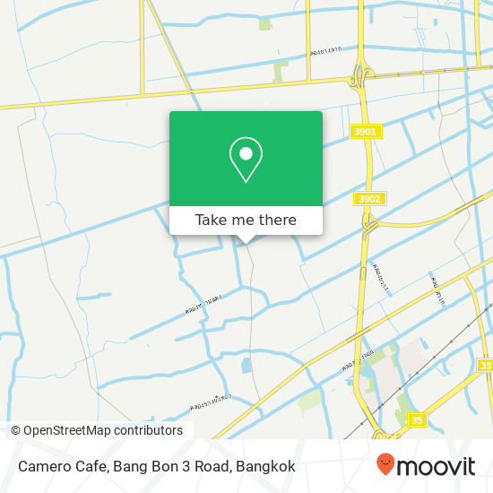 Camero Cafe, Bang Bon 3 Road map