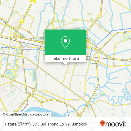 Patara (ภัทรา), 375 Soi Thong Lo 19 map