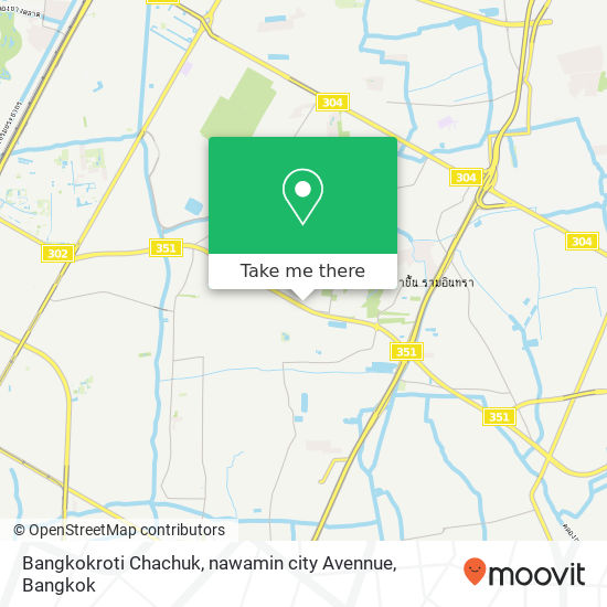Bangkokroti Chachuk, nawamin city Avennue map