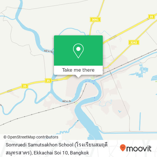 Somruedi Samutsakhon School (โรงเรียนสมฤดีสมุทรสาคร), Ekkachai Soi 10 map