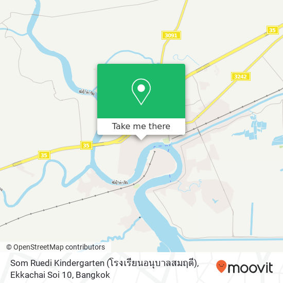 Som Ruedi Kindergarten (โรงเรียนอนุบาลสมฤดี), Ekkachai Soi 10 map