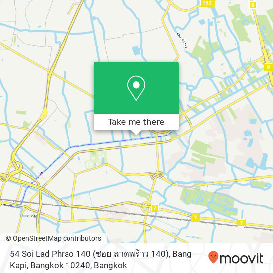 54 Soi Lad Phrao 140 (ซอย ลาดพร้าว 140), Bang Kapi, Bangkok 10240 map