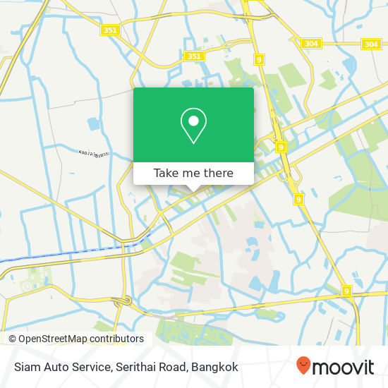 Siam Auto Service, Serithai Road map