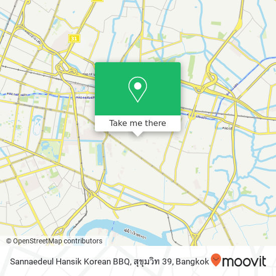 Sannaedeul Hansik Korean BBQ, สุขุมวิท 39 map