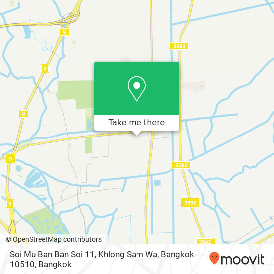 Soi Mu Ban Ban Soi 11, Khlong Sam Wa, Bangkok 10510 map