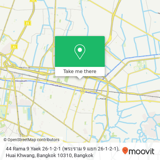 44 Rama 9 Yaek 26-1-2-1 (พระราม 9 แยก 26-1-2-1), Huai Khwang, Bangkok 10310 map
