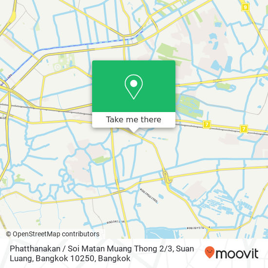 Phatthanakan / Soi Matan Muang Thong 2 / 3, Suan Luang, Bangkok 10250 map