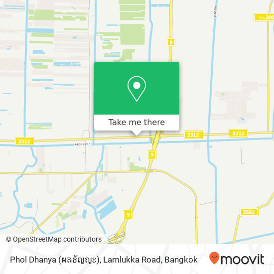 Phol Dhanya (ผลธัญญะ), Lamlukka Road map