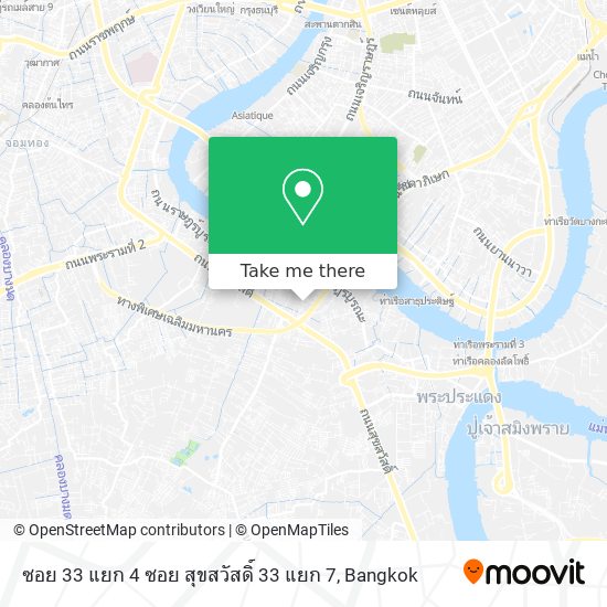 ซอย 33 แยก 4 ซอย สุขสวัสดิ์ 33 แยก 7 map