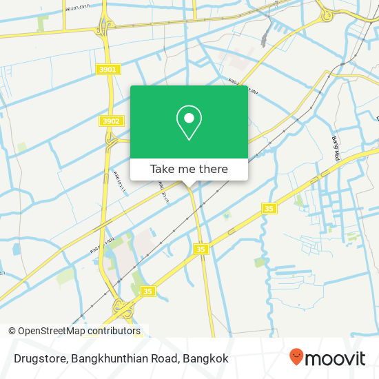 Drugstore, Bangkhunthian Road map