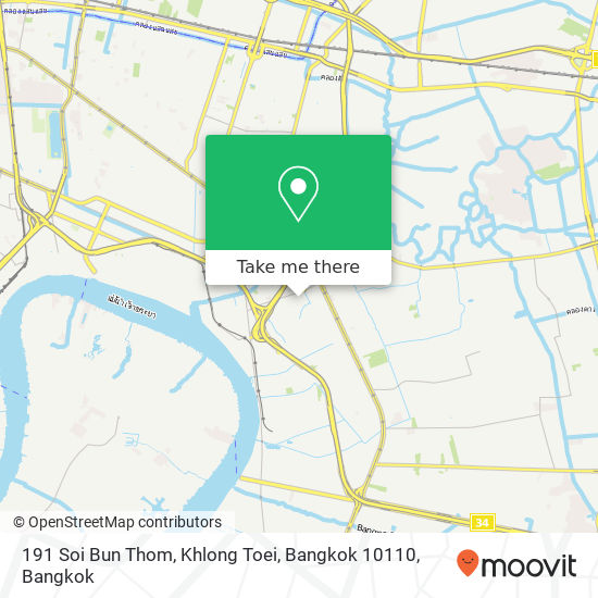 191 Soi Bun Thom, Khlong Toei, Bangkok 10110 map