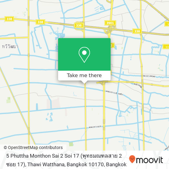 5 Phuttha Monthon Sai 2 Soi 17 (พุทธมณฑลสาย 2 ซอย 17), Thawi Watthana, Bangkok 10170 map