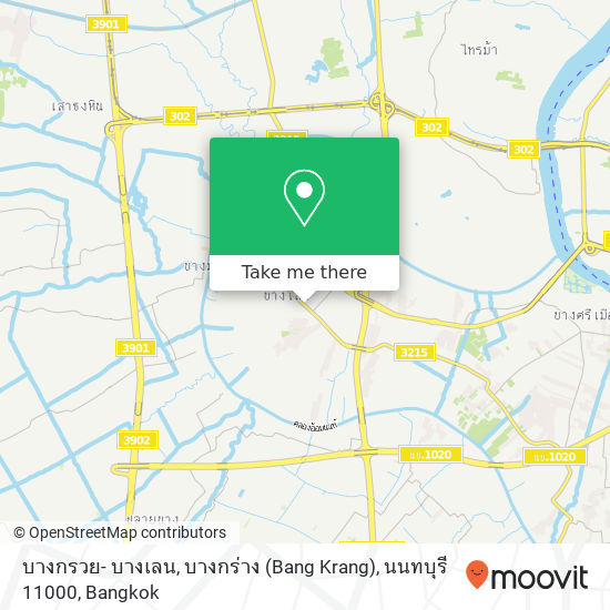 บางกรวย- บางเลน, บางกร่าง (Bang Krang), นนทบุรี 11000 map