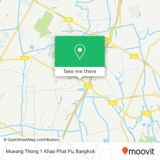 Mueang Thong 1 Khao Phat Pu map
