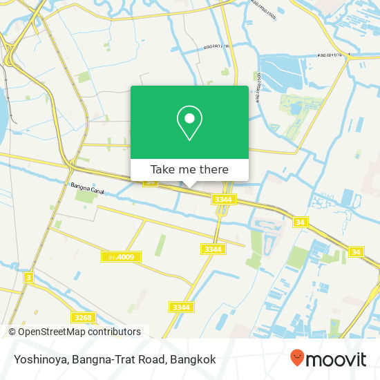 Yoshinoya, Bangna-Trat Road map