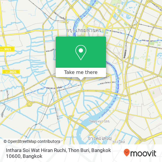 Inthara Soi Wat Hiran Ruchi, Thon Buri, Bangkok 10600 map