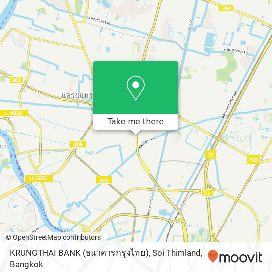 KRUNGTHAI BANK (ธนาคารกรุงไทย), Soi Thimland map