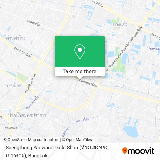 Saengthong Yaowarat Gold Shop (ห้างแสงทองเยาวราช) map