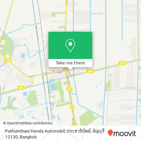 Pathumthani Honda Automobil, ประชาธิปัตย์, ธัญบุรี 12130 map