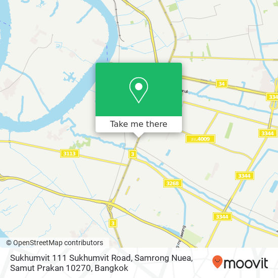 Sukhumvit 111 Sukhumvit Road, Samrong Nuea, Samut Prakan 10270 map