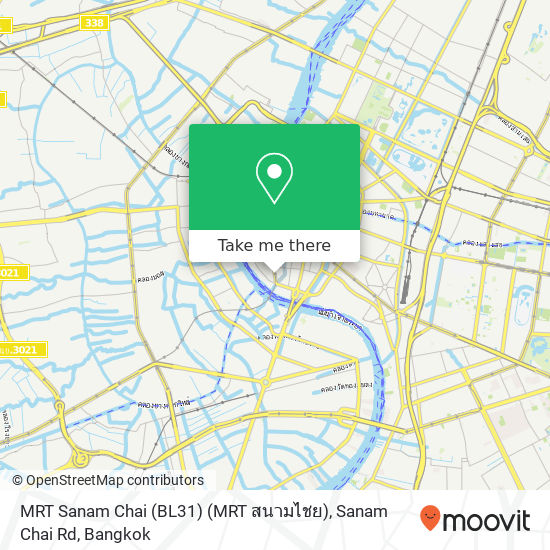 MRT Sanam Chai (BL31) (MRT สนามไชย), Sanam Chai Rd map