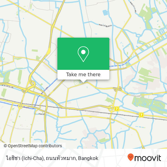 ไอชิชา (Ichi-Cha), ถนนหัวหมาก map