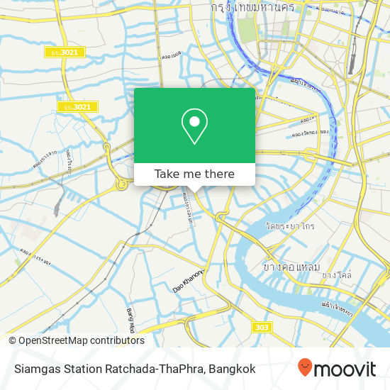 Siamgas Station Ratchada-ThaPhra map