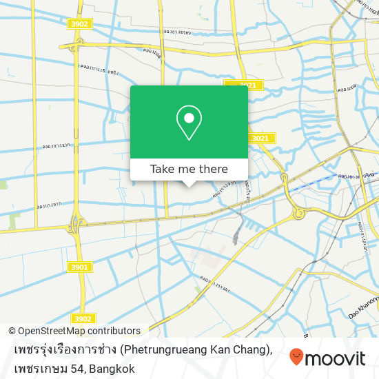 เพชรรุ่งเรืองการช่าง (Phetrungrueang Kan Chang), เพชรเกษม 54 map